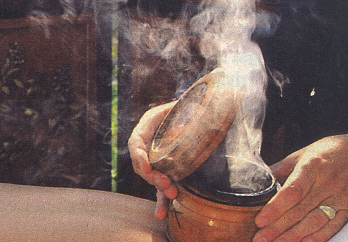 Moxakräuter gegen Rückenschmerzen